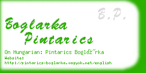 boglarka pintarics business card